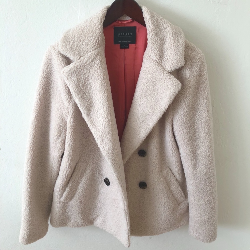 COPY - Sanctuary faux fur pea coat